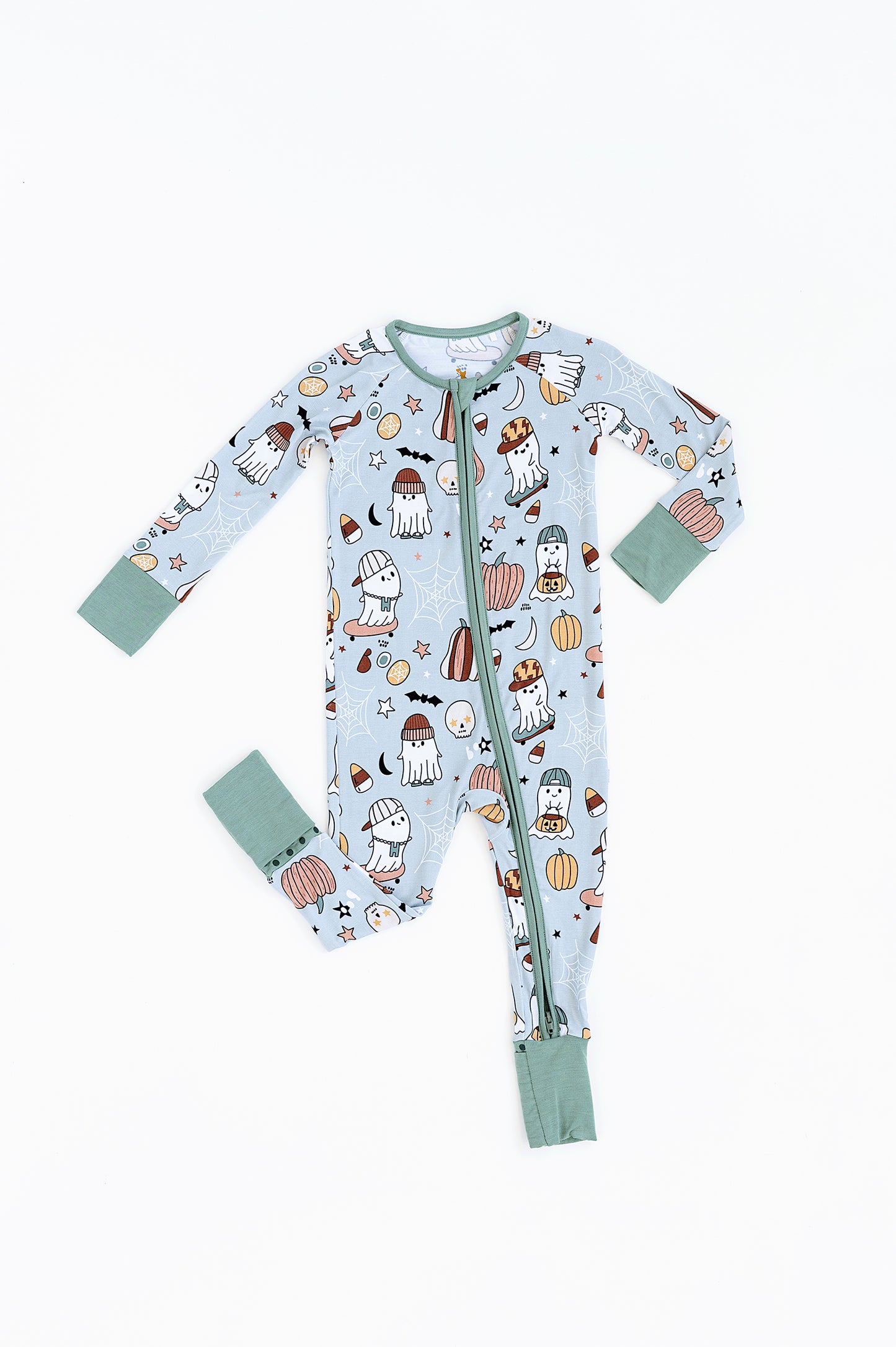 Bamboo Convertible Romper - Skateboarding Ghost