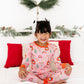 Bamboo Long Sleeve Loungewear - Pink Christmas