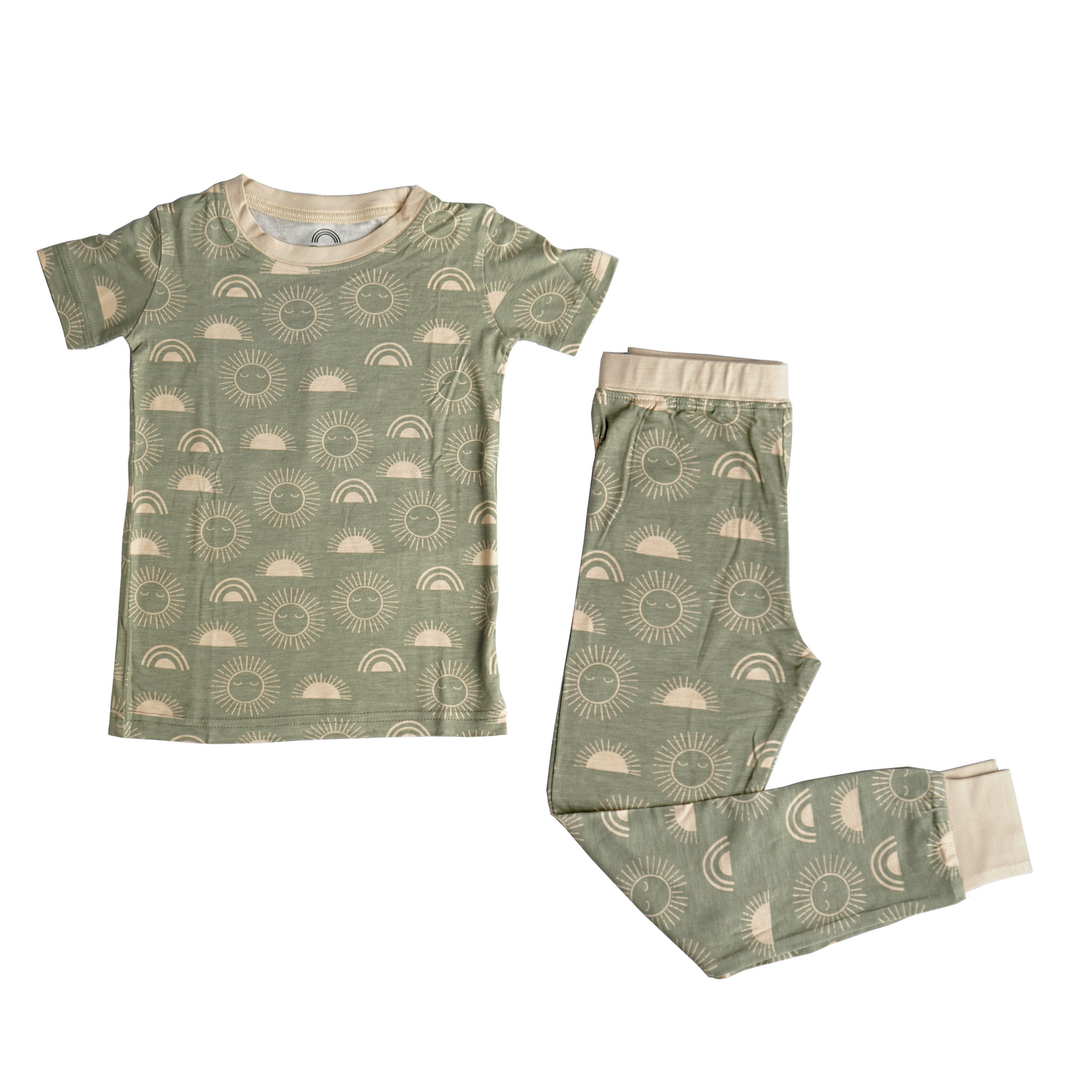 Bamboo Short Sleeve Loungewear, Celestial Sun