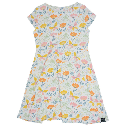 Bamboo Tulip Dress - Butterfly Floral